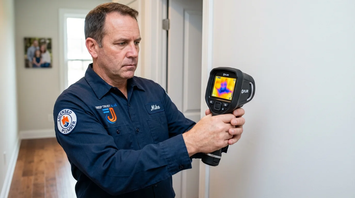 Thermal imaging leak detection by Johns Plumbing LLC in Schererville